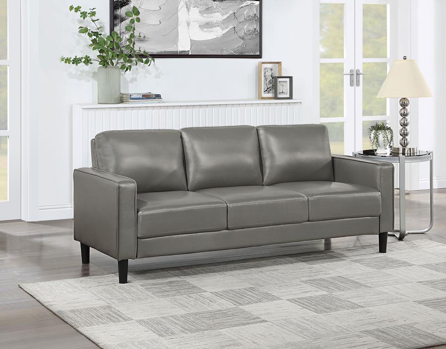 (image for) Ruth Upholstered Track Arm Sofa Grey