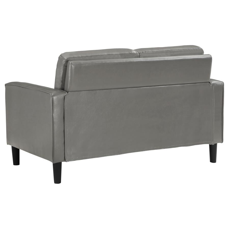 (image for) Ruth Upholstered Track Arm Loveseat Grey