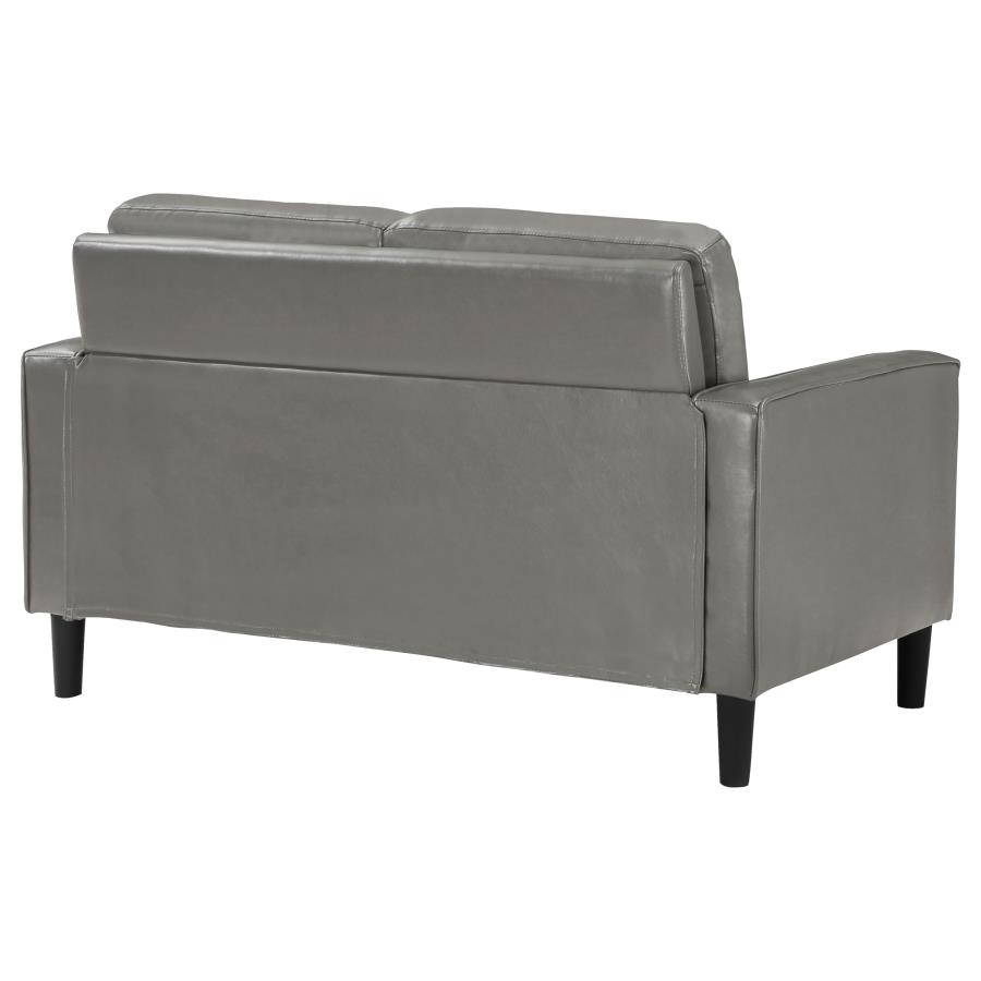 (image for) Ruth Upholstered Track Arm Loveseat Grey