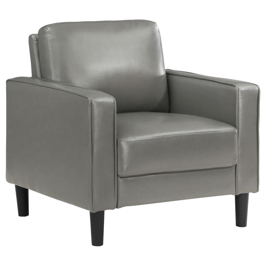 (image for) Ruth Upholstered Track Arm Accent Chair Grey - Click Image to Close