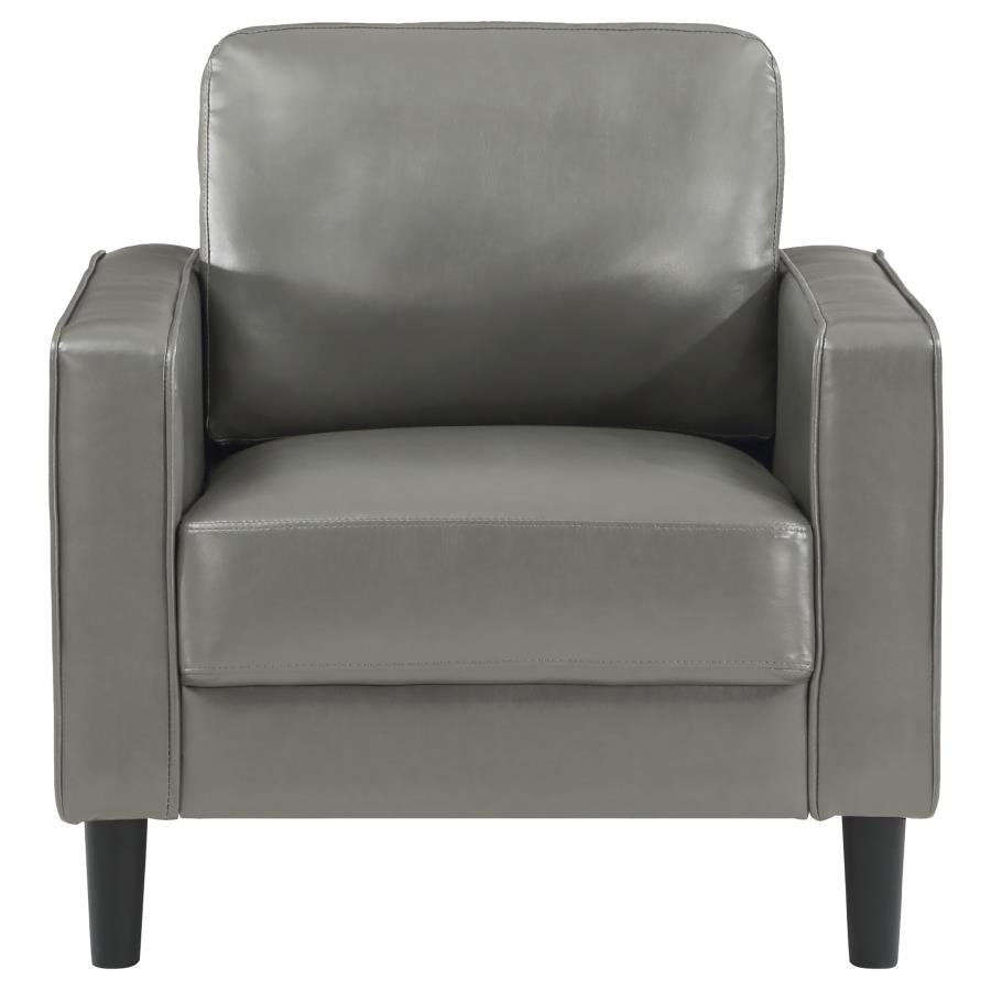 (image for) Ruth Upholstered Track Arm Accent Chair Grey