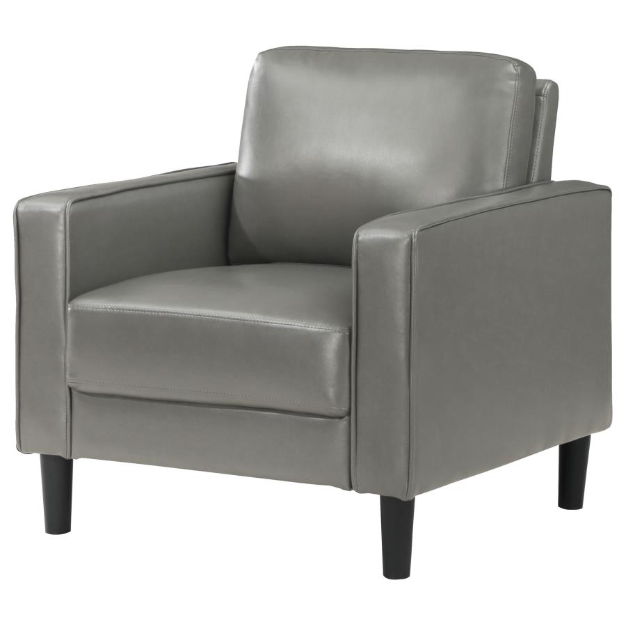 (image for) Ruth Upholstered Track Arm Accent Chair Grey