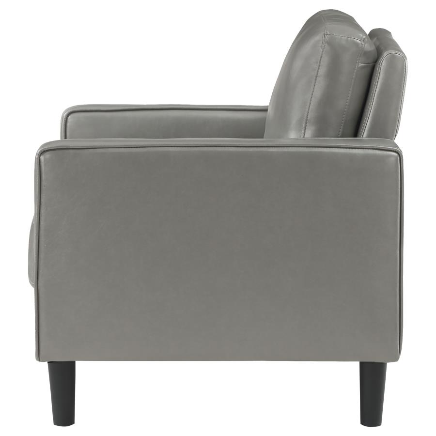 (image for) Ruth Upholstered Track Arm Accent Chair Grey