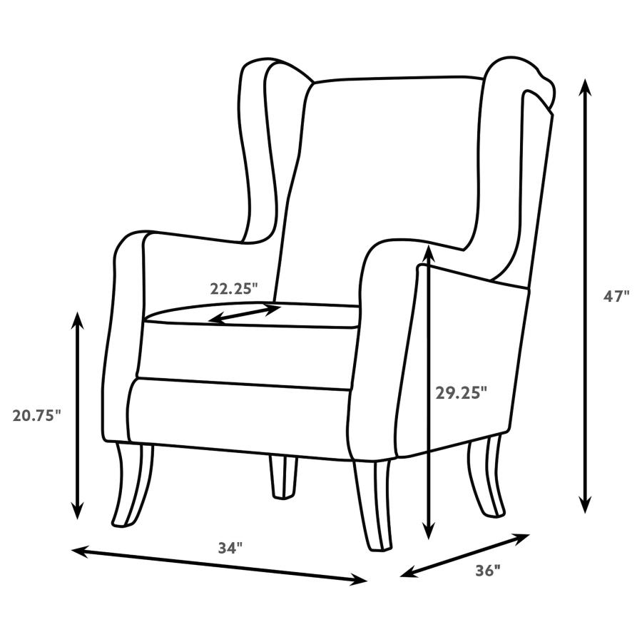 Modal Additional Images for Elmbrook 3-piece Upholstered Rolled Arm Sofa Set Brown