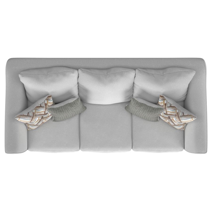 (image for) Salizar 2-piece Upholstered Flared Arm Sofa Set Sand