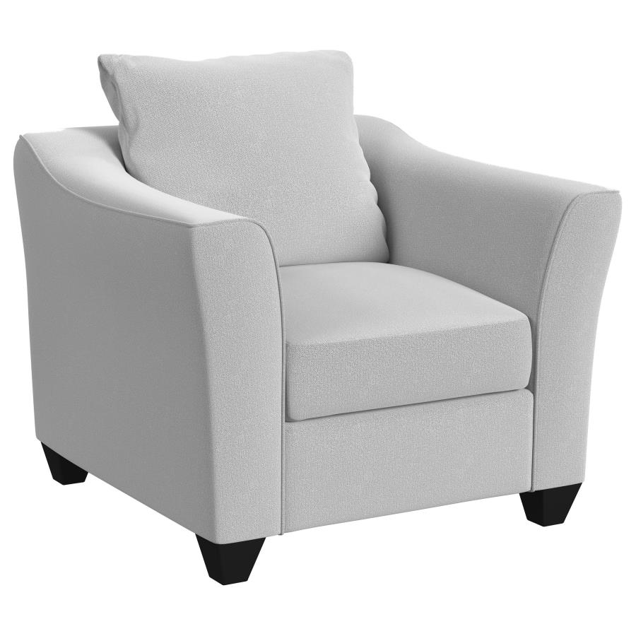 (image for) Salizar Upholstered Flared Arm Accent Chair Sand - Click Image to Close