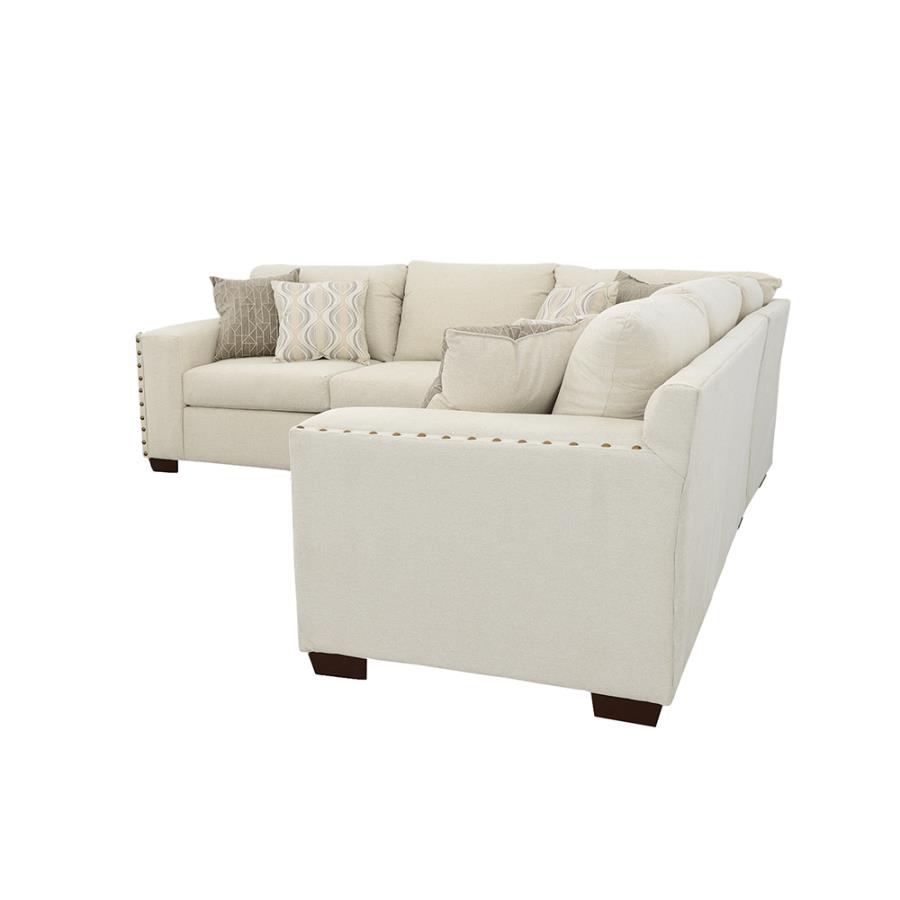 (image for) Aria Upholstered Track Arm Sectional Sofa Oatmeal