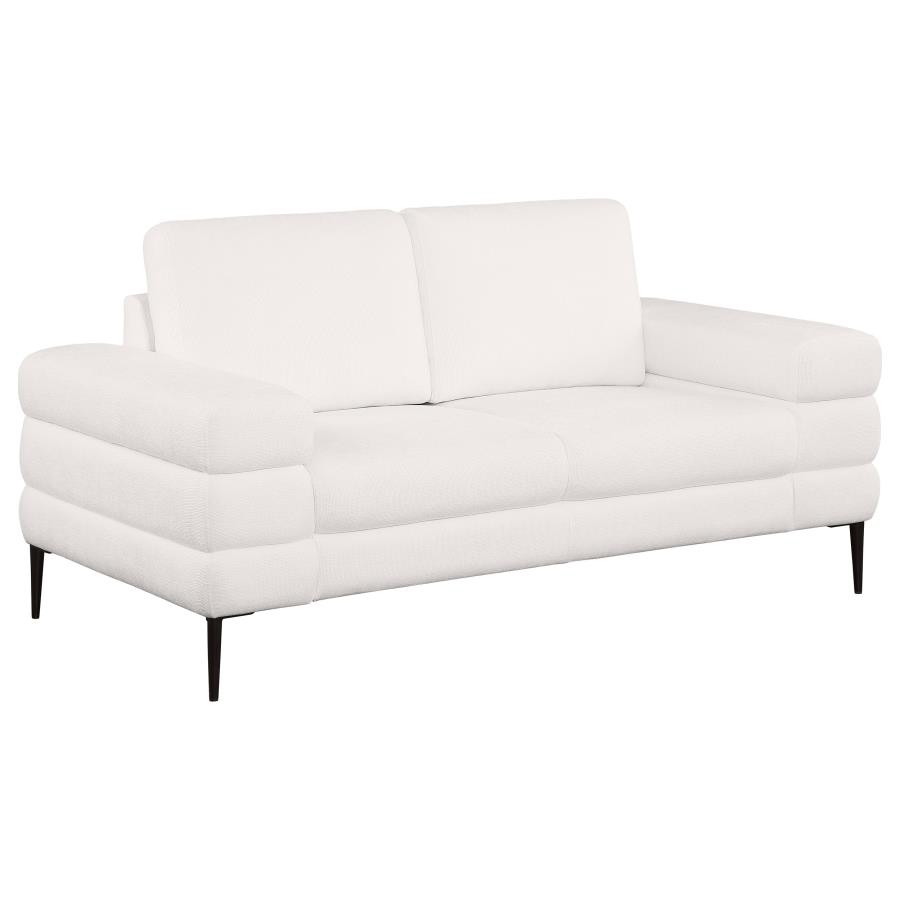 (image for) Jessel 3-piece Chenille Upholstered Sofa Set Ivory