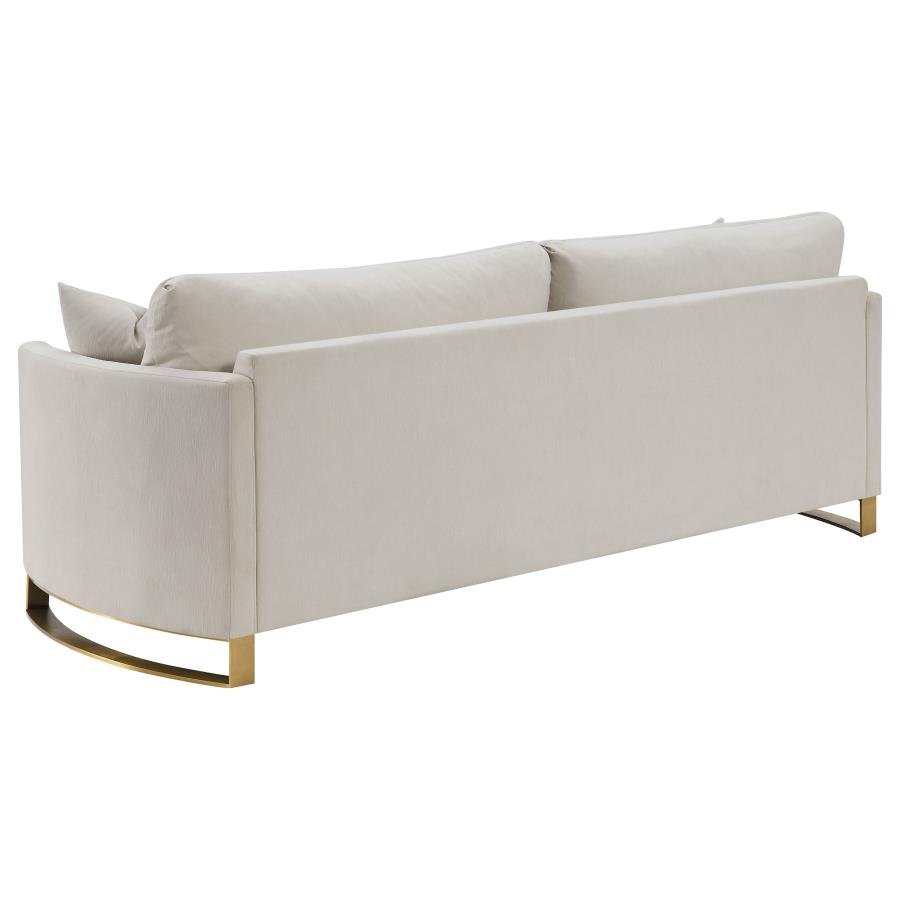 (image for) Corliss Upholstered Arched Arm Sofa Beige