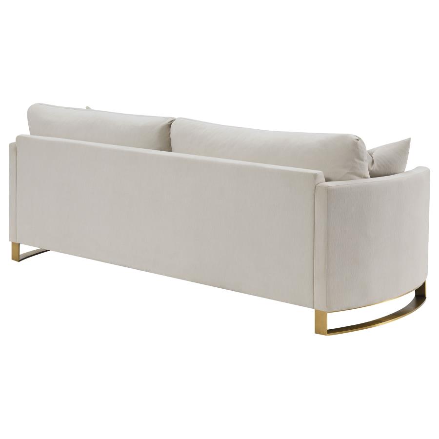 (image for) Corliss Upholstered Arched Arm Sofa Beige