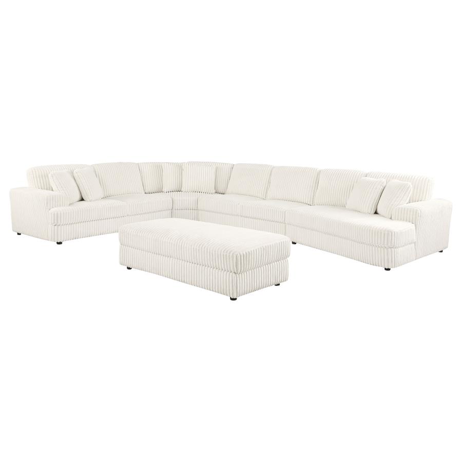 (image for) Emberson 5-piece Upholstered Modular Sectional Sofa Ivory