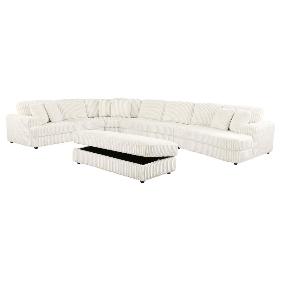 (image for) Emberson 5-piece Upholstered Modular Sectional Sofa Ivory