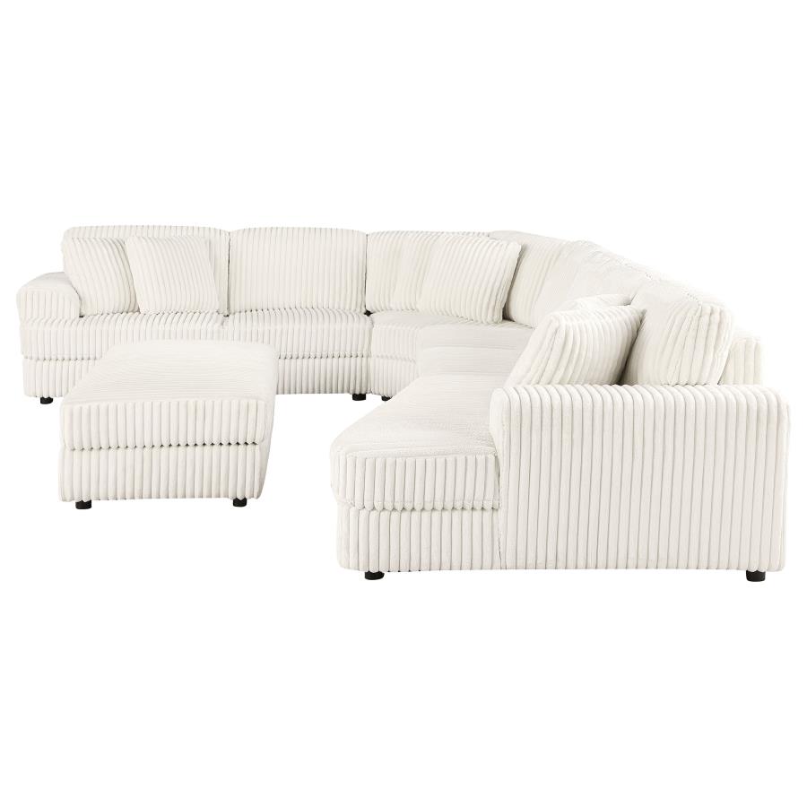 (image for) Emberson 5-piece Upholstered Modular Sectional Sofa Ivory