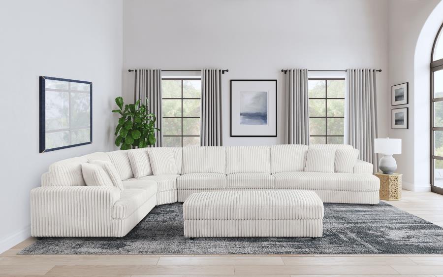 (image for) Emberson Upholstered LAF Loveseat Ivory