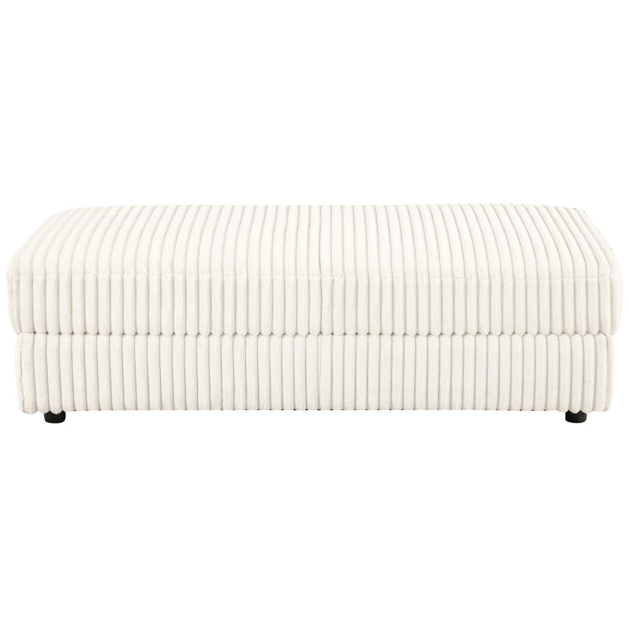 (image for) Emberson Upholstered Rectangular Storage Ottoman Ivory