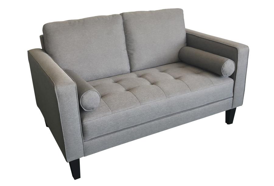 (image for) Lennox Track Arm Upholstered Loveseat Charcoal