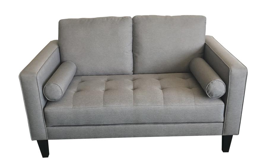 (image for) Lennox Track Arm Upholstered Loveseat Charcoal