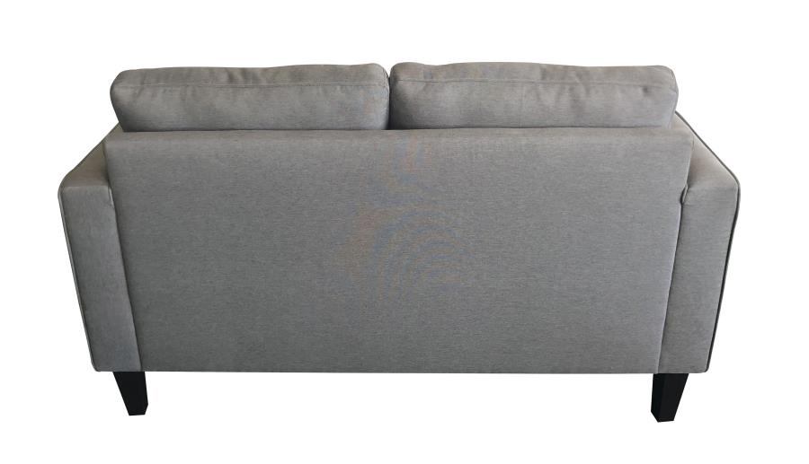 (image for) Lennox Track Arm Upholstered Loveseat Charcoal