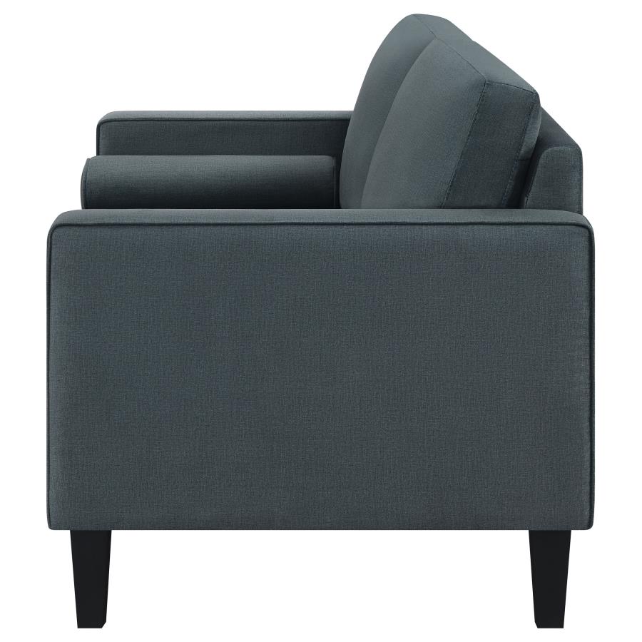 (image for) Gulfdale Cushion Back Upholstered Loveseat Dark Teal