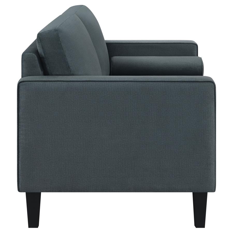 (image for) Gulfdale Cushion Back Upholstered Loveseat Dark Teal