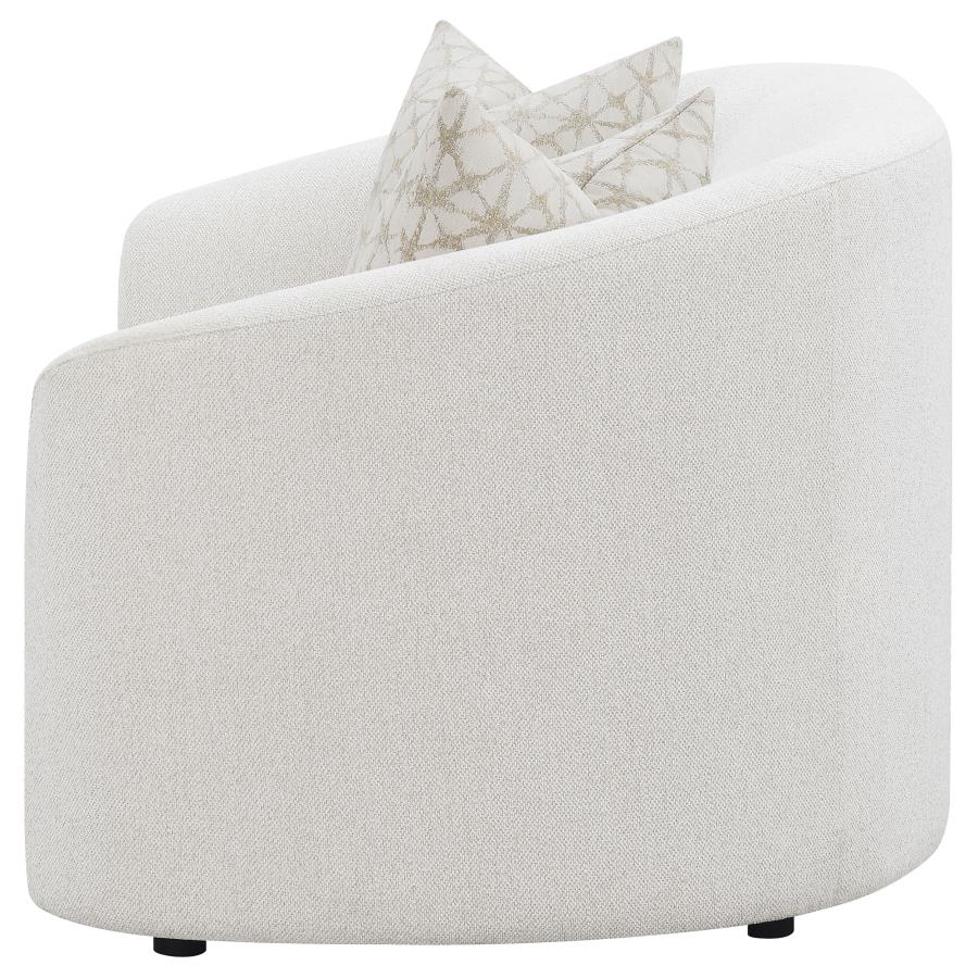 (image for) Rainn Boucle Upholstered Sloped Arm Loveseat Latte