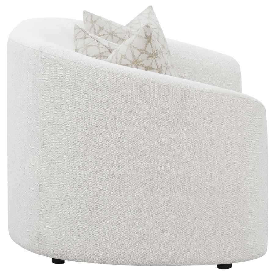 (image for) Rainn Boucle Upholstered Sloped Arm Loveseat Latte