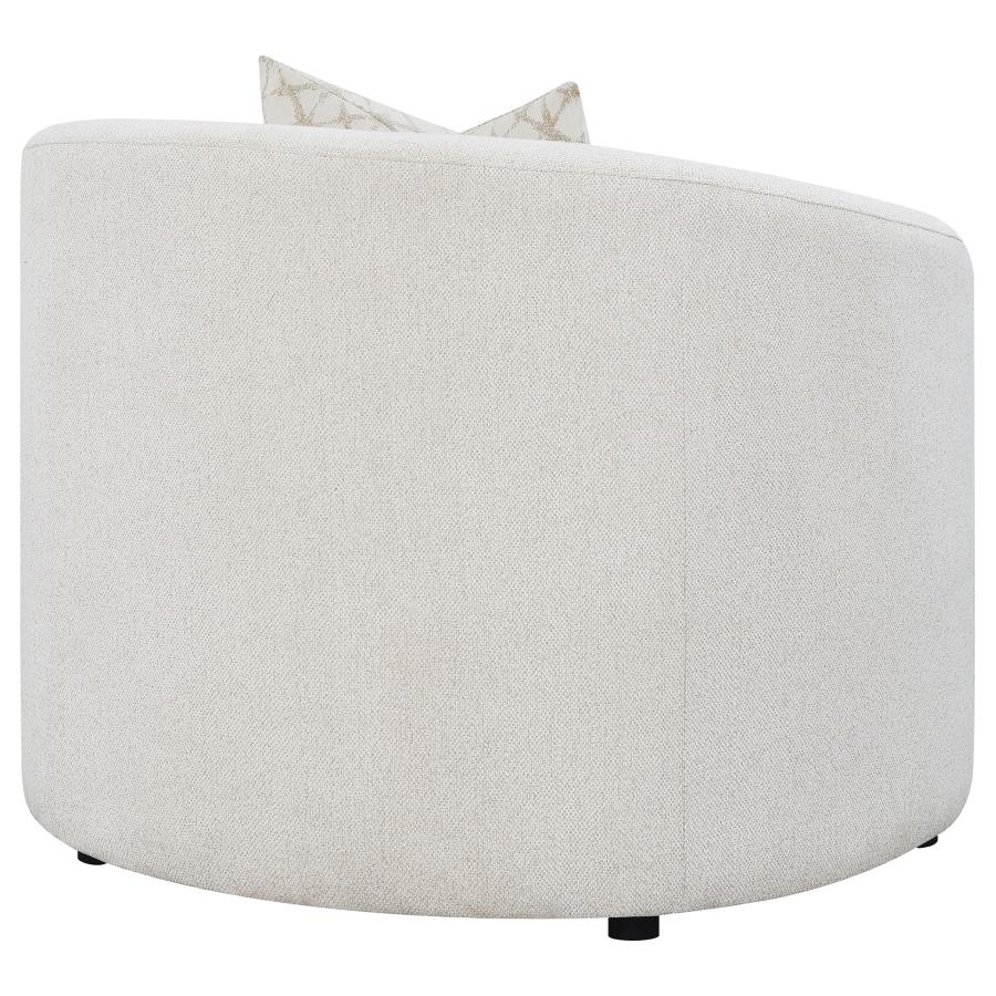 (image for) Rainn Boucle Upholstered Sloped Arm Accent Chair Latte