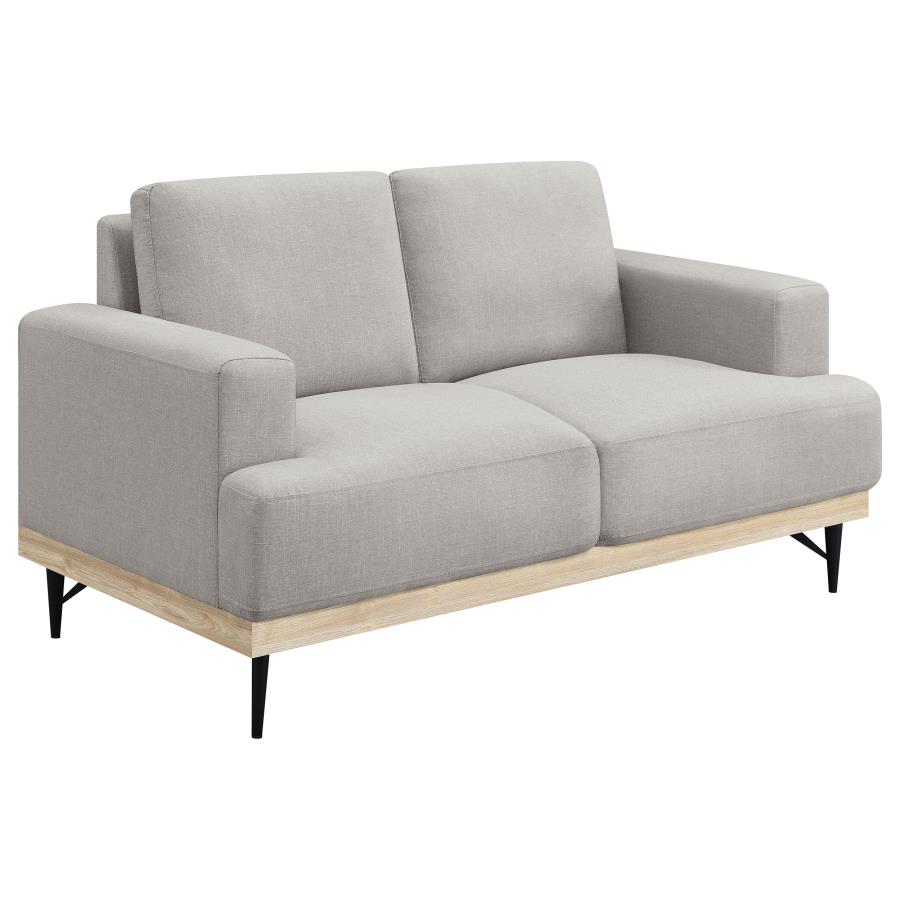 (image for) Kester Upholstered Track Arm Loveseat Beige