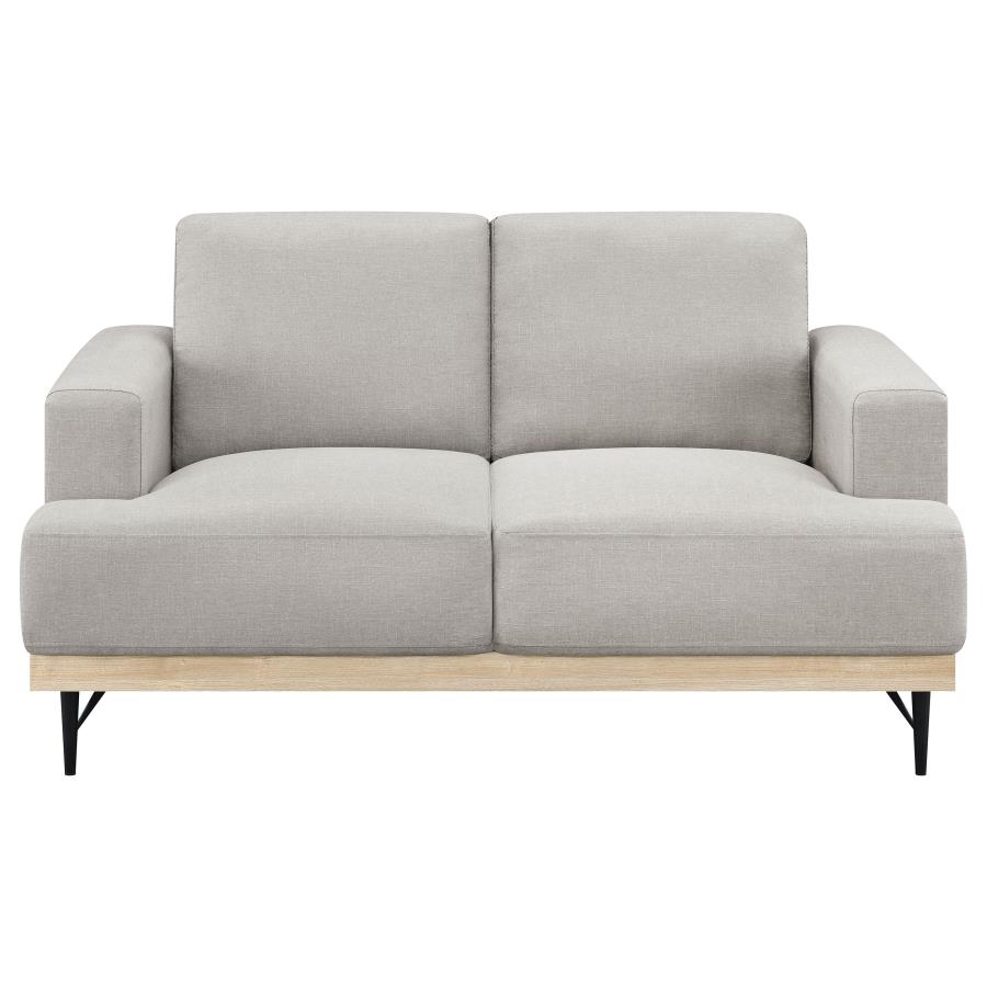 (image for) Kester Upholstered Track Arm Loveseat Beige