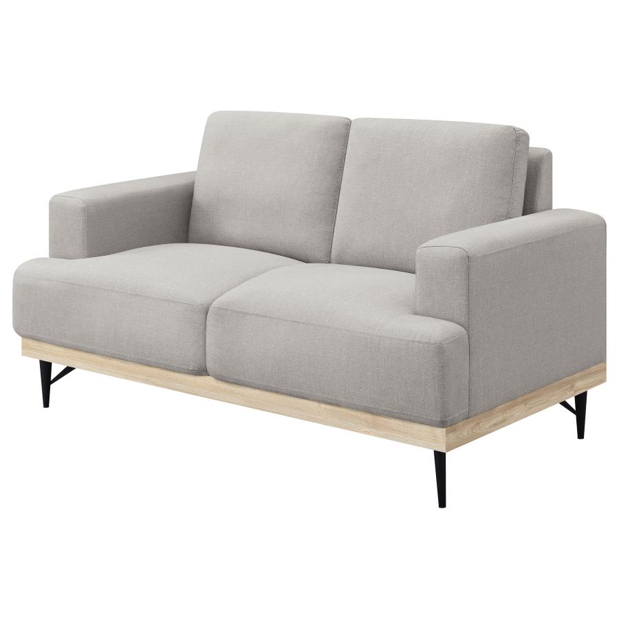 (image for) Kester Upholstered Track Arm Loveseat Beige