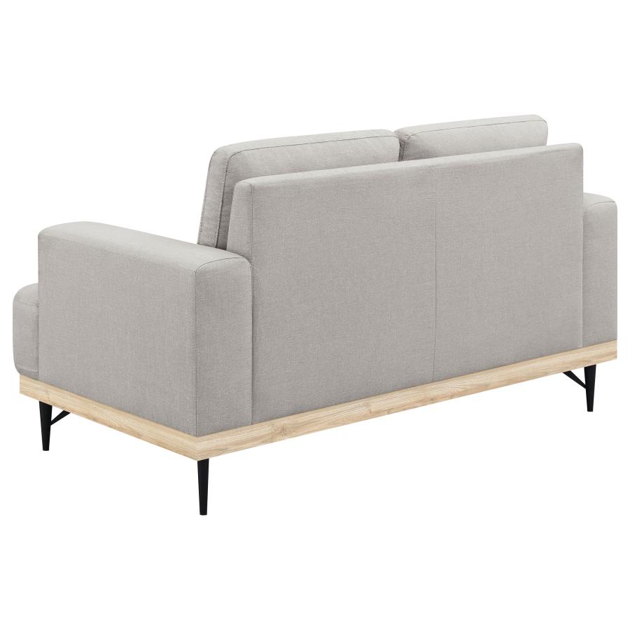 (image for) Kester Upholstered Track Arm Loveseat Beige