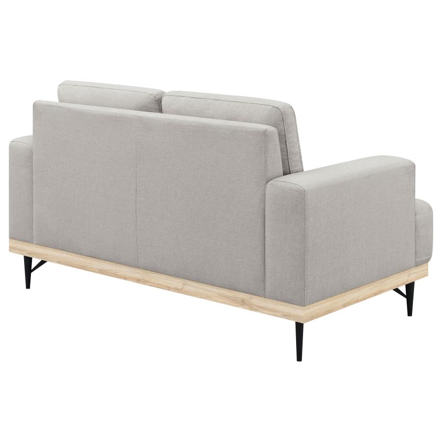 (image for) Kester Upholstered Track Arm Loveseat Beige