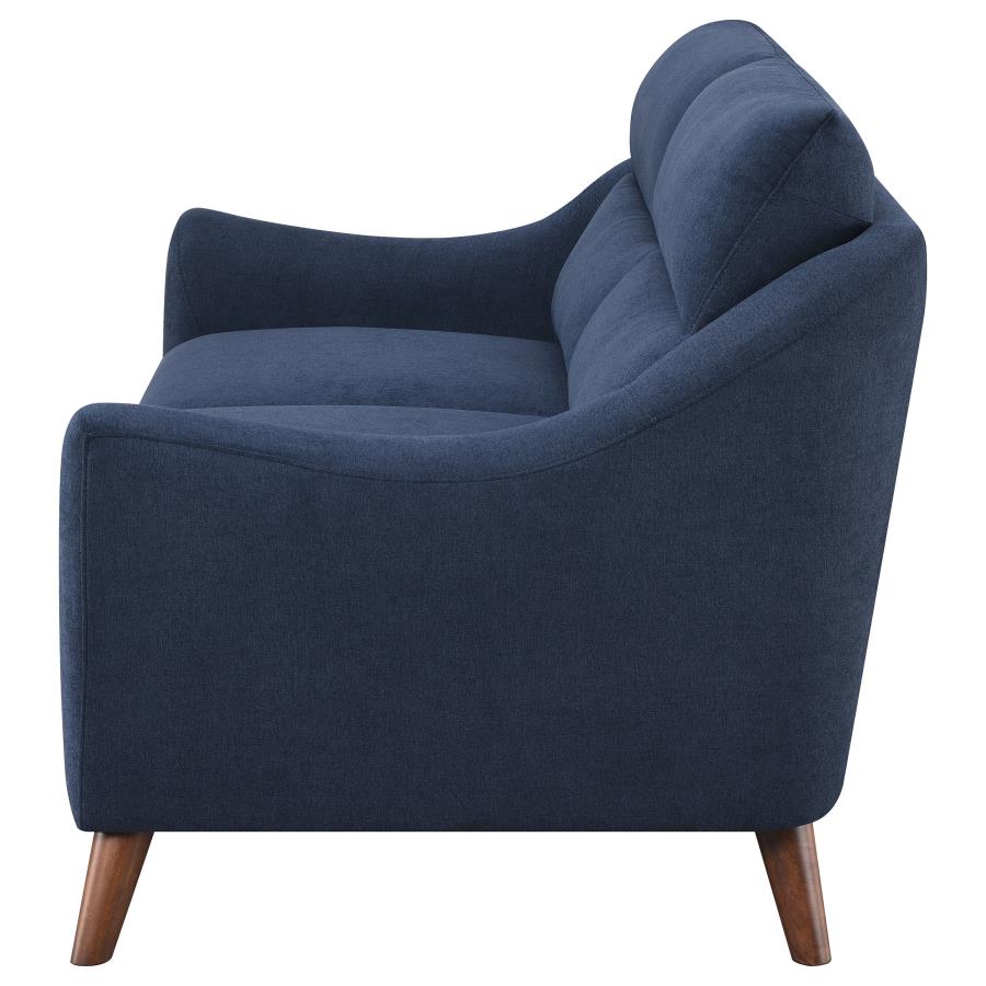 (image for) Gano Upholstered Sloped Arm Loveseat Navy Blue