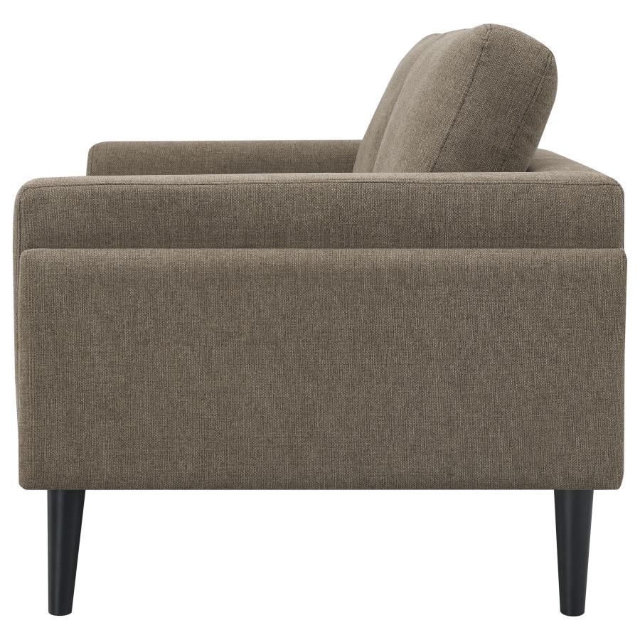 (image for) Rilynn Upholstered Track Arm Loveseat Brown