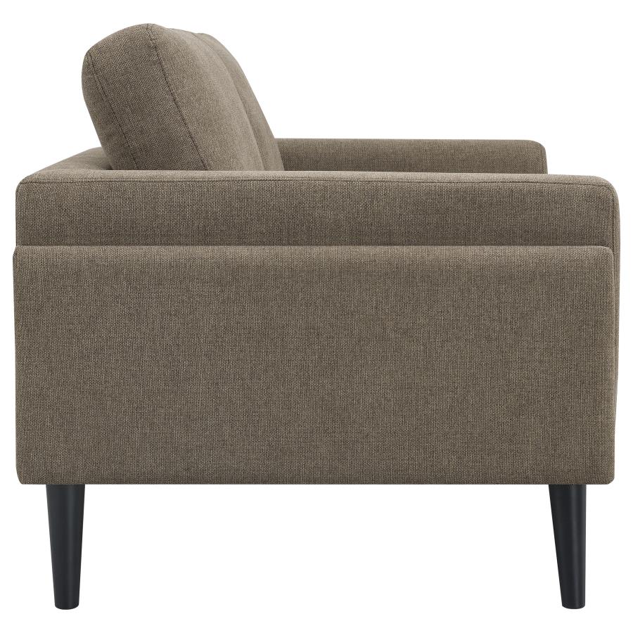 (image for) Rilynn Upholstered Track Arm Loveseat Brown