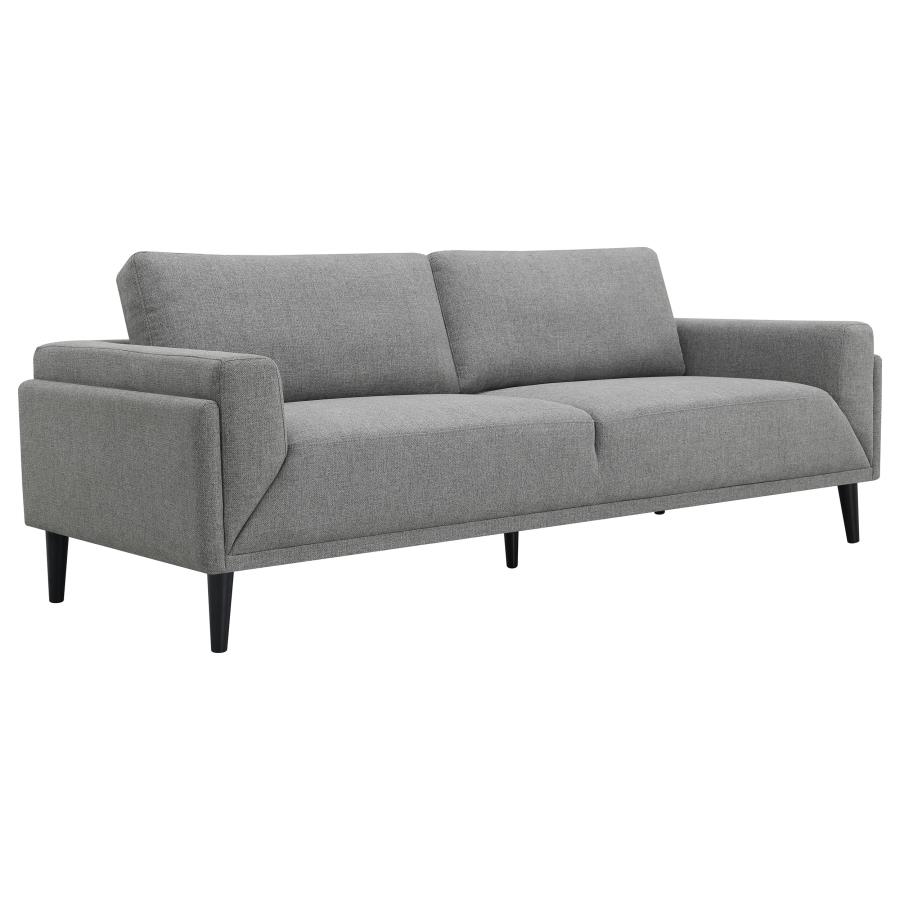 (image for) Rilynn 3-piece Upholstered Track Arm Sofa Set Grey