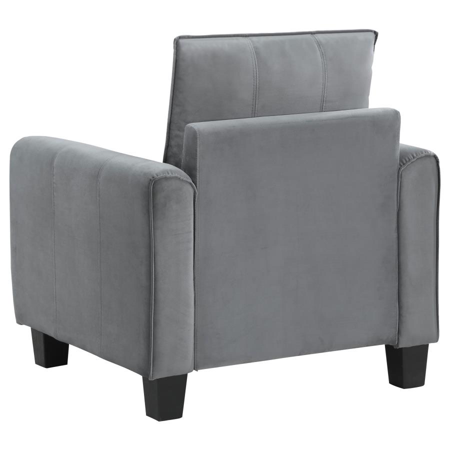 (image for) Davis 3-piece Upholstered Rolled Arm Sofa Grey