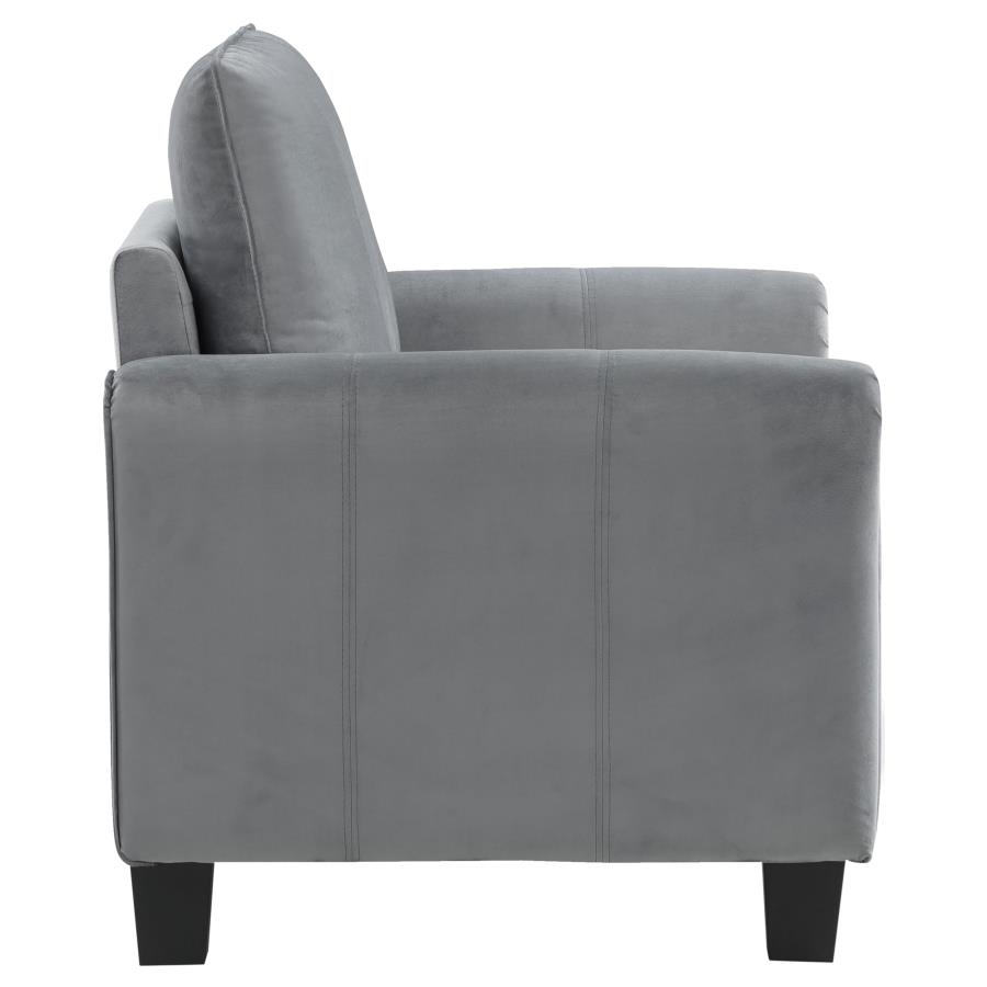 (image for) Davis 3-piece Upholstered Rolled Arm Sofa Grey