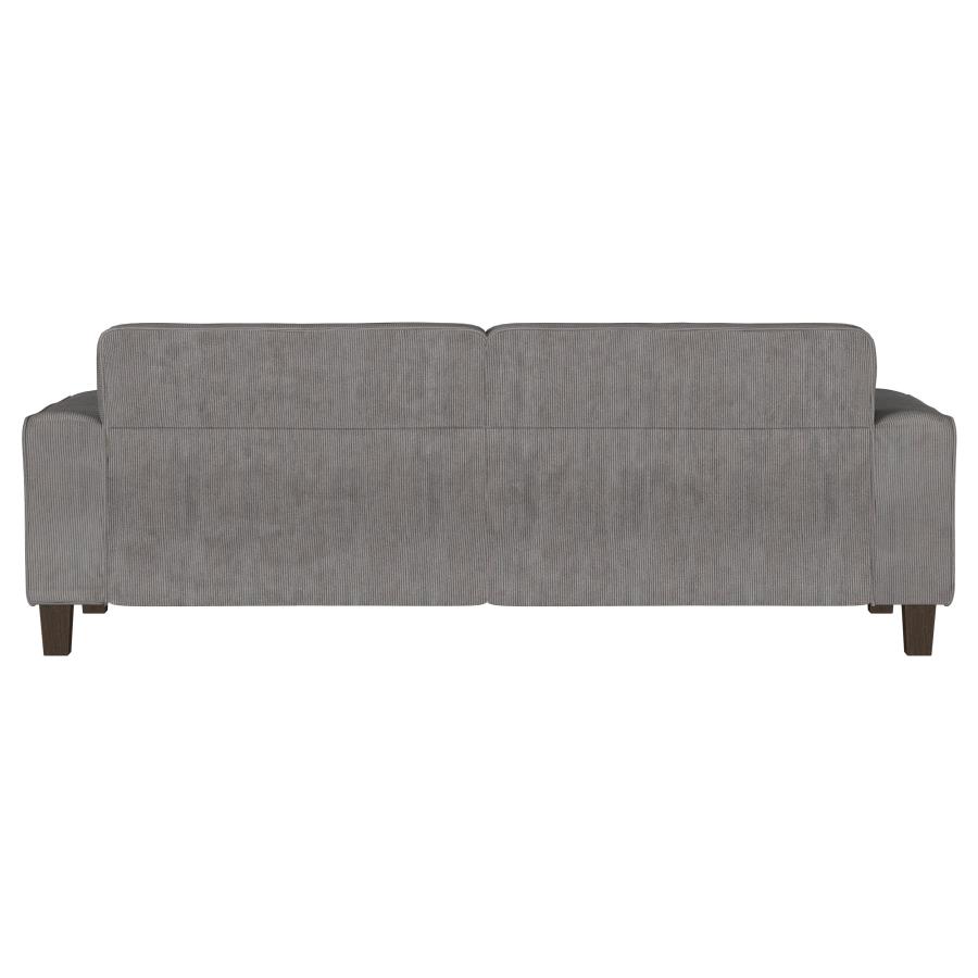 (image for) Deerhurst Upholstered Track Arm Tufted Sofa Charcoal