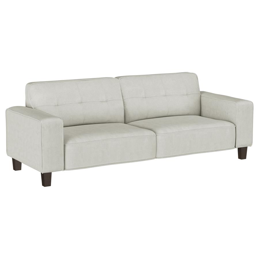 (image for) Deerhurst 3-piece Upholstered Track Arm Sofa Set Greige