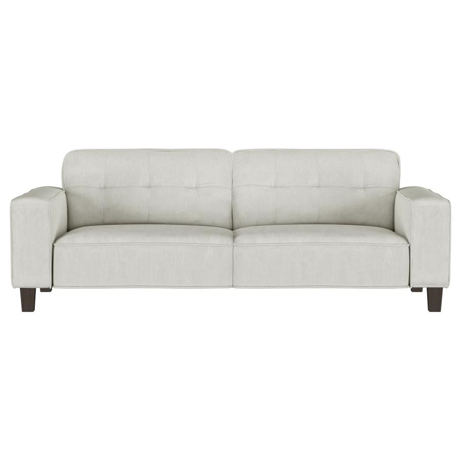 (image for) Deerhurst 3-piece Upholstered Track Arm Sofa Set Greige