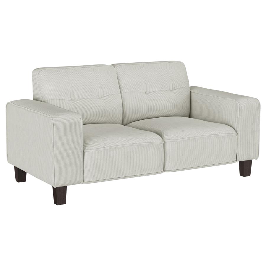 (image for) Deerhurst 3-piece Upholstered Track Arm Sofa Set Greige