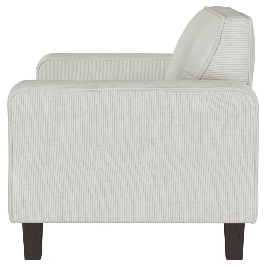 (image for) Deerhurst Upholstered Track Arm Tufted Loveseat Greige