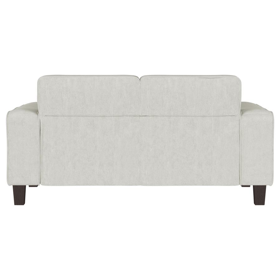 (image for) Deerhurst Upholstered Track Arm Tufted Loveseat Greige