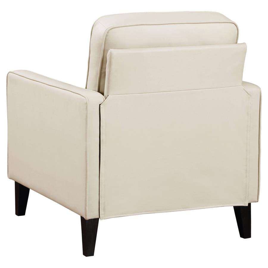 (image for) Jonah 3-piece Upholstered Track Arm Sofa Set Ivory