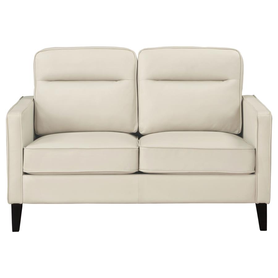 (image for) Jonah Upholstered Track Arm Loveseat Ivory