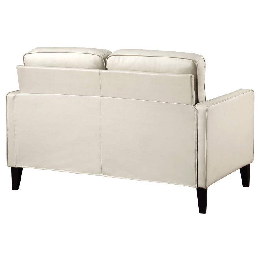 (image for) Jonah Upholstered Track Arm Loveseat Ivory