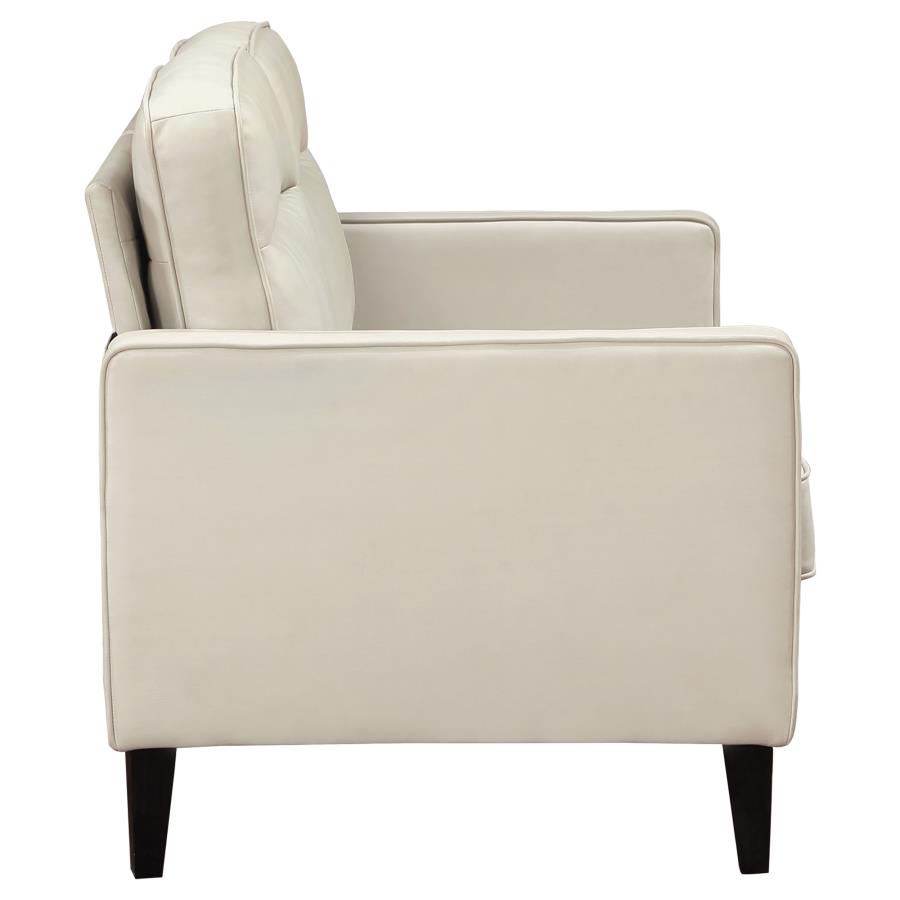 (image for) Jonah Upholstered Track Arm Loveseat Ivory