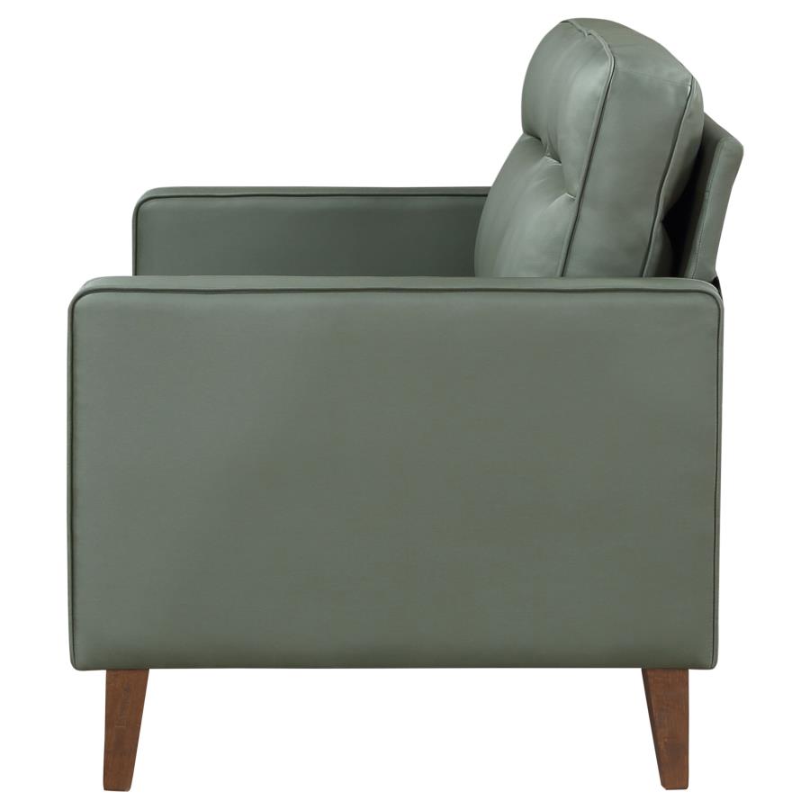 (image for) Jonah Upholstered Track Arm Loveseat Green