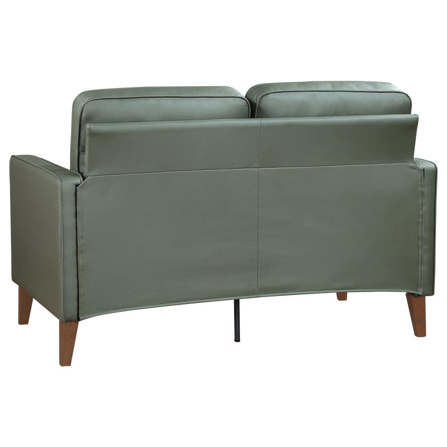 (image for) Jonah Upholstered Track Arm Loveseat Green